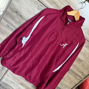 NCAA University of Alabama Crimson Tide Quarter Zip Pullover Jacket Adult M